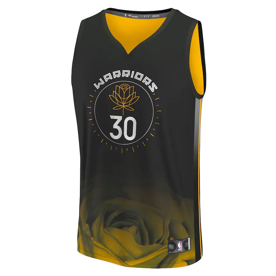 Men Golden State Warriors #30 Stephen Curry Fanatics Branded Black City Edition 2022-23 Fastbreak NBA Jersey->golden state warriors->NBA Jersey